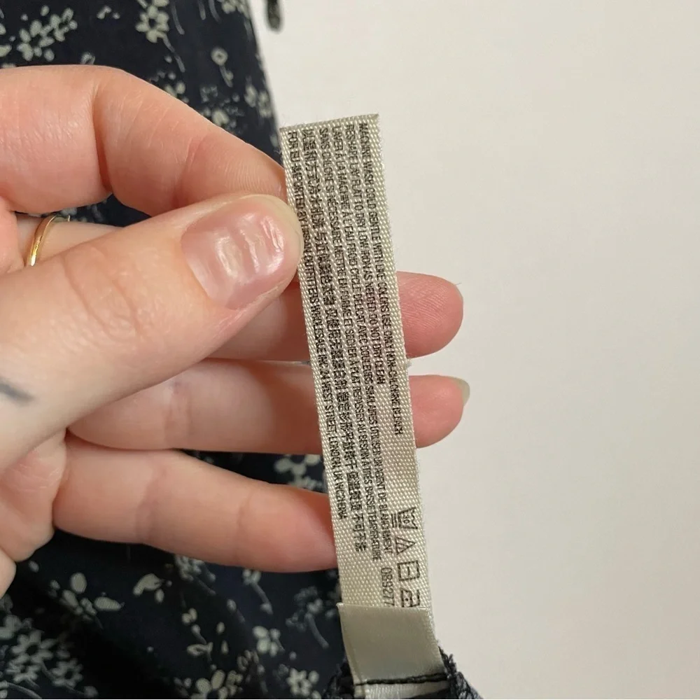 Free People Caught Up Tie Ditsy Floral Printed Mini Slip Dress - Picture 12 of 13